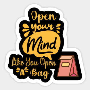 open your mind Sticker